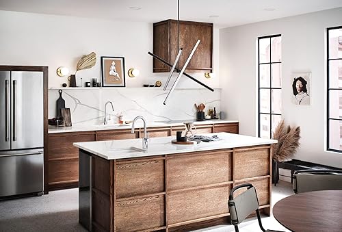 Miniatura 10 de Moen Align Grifo de barra desplegable con una sola asa y limpieza eléctrica y Reflex, 5965BG