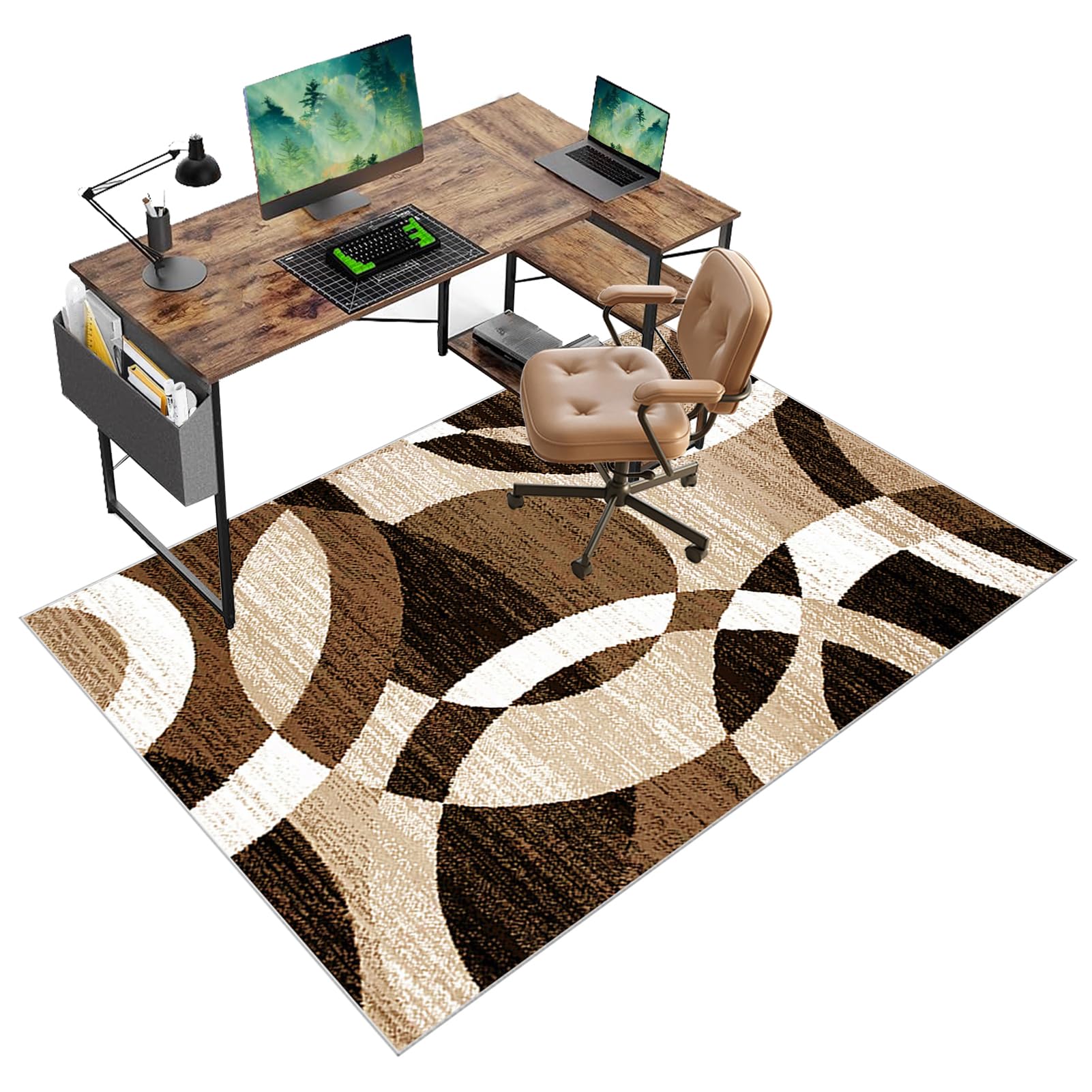 Tapis de chaise d'ordinateur de jeu 180 x 230 cm pour setup gaming fixe