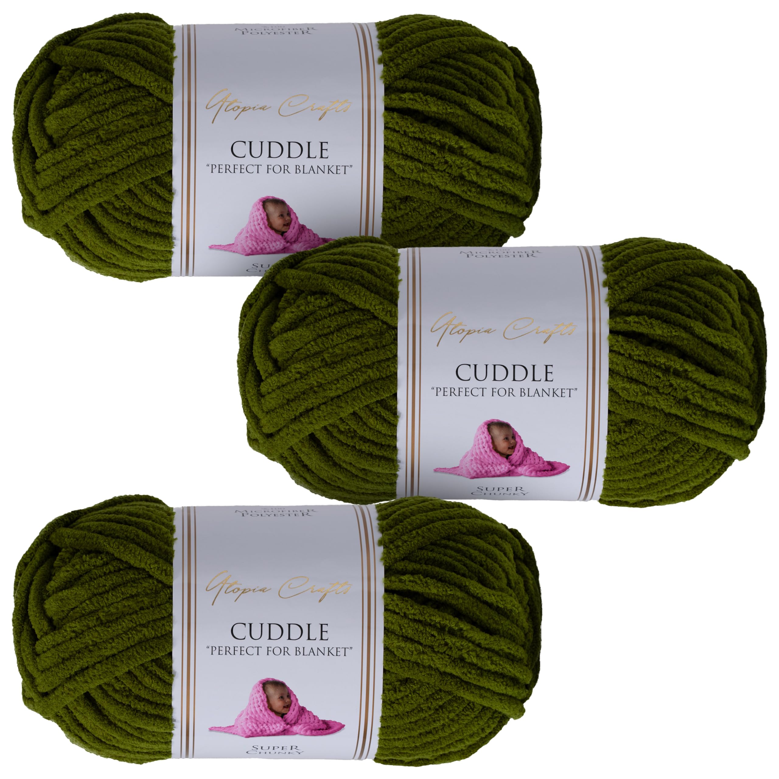 ilauke Chenille-garen, 12 x 50 g, zacht chenille-garen voor breien en haken, met naalden, haakaccessoires en handtas, voor kleding, dekens, tassen, doe -het-zelf