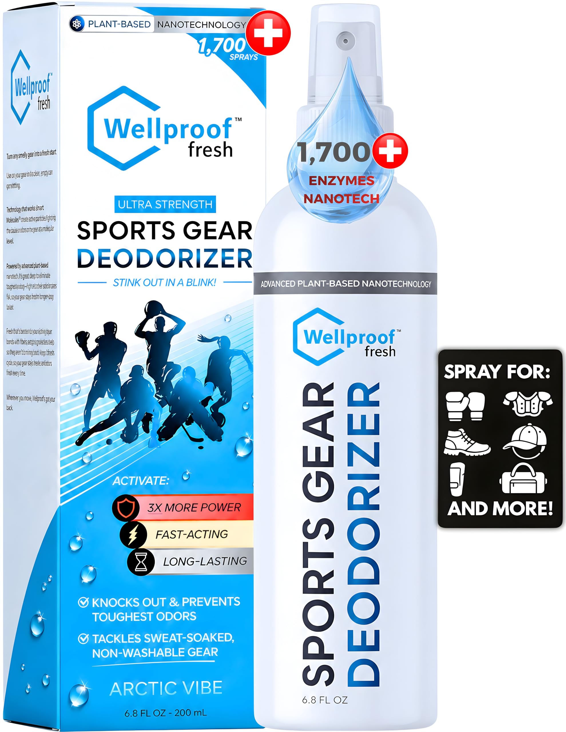Wellproof 2-in-1 Sports Cleaner & Odor Eliminator