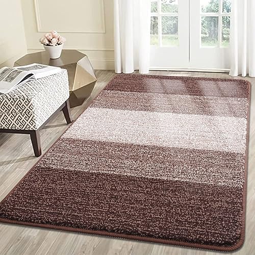 Vista 54 de Kitinjoy Tapete para puerta de interior y exterior, 48 x 32 pulgadas, antideslizante, absorbente, atrapador de suciedad, de perfil bajo, lavable
