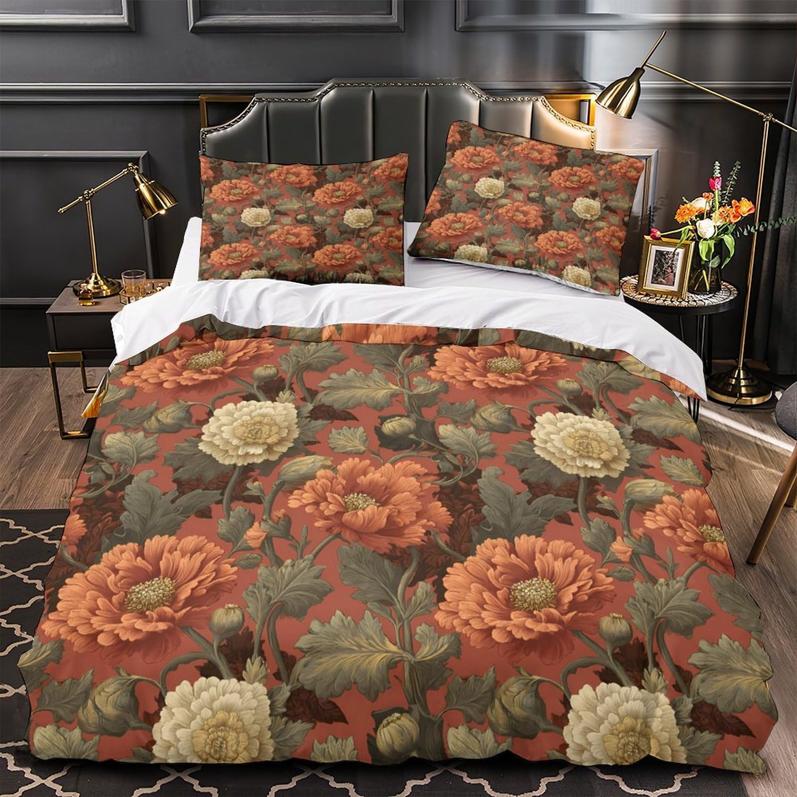 Housse de couette microfibre 3D hypoallergénique 200x200