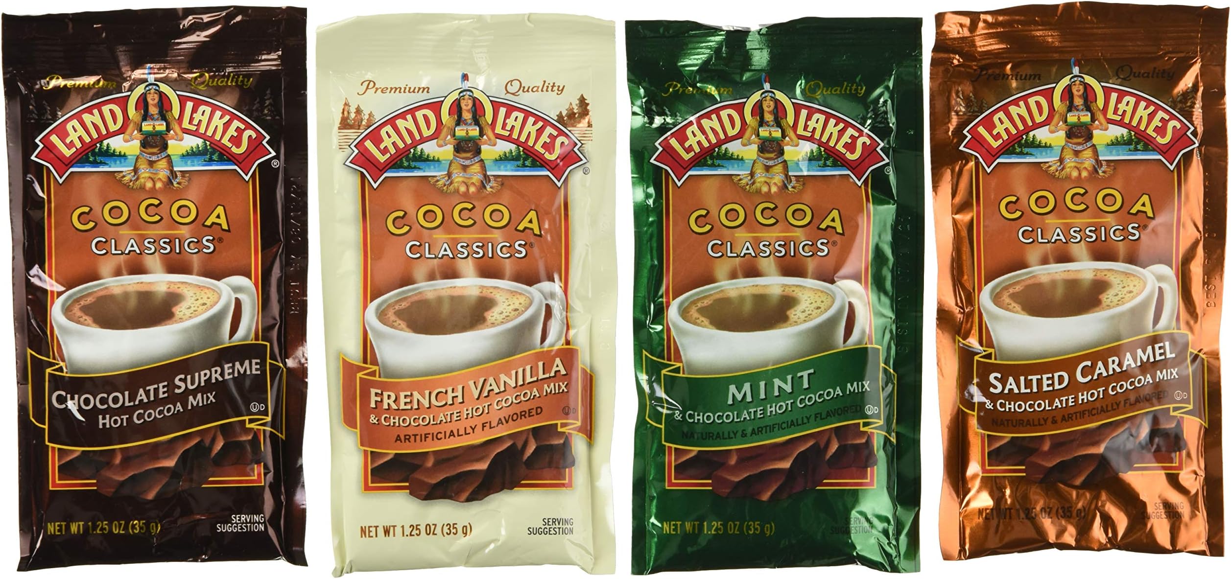 Land Lakes Cocoa Variety Pack 34Count Net Wt 42.5 Oz,1.25 Ounce (Pack of 34)