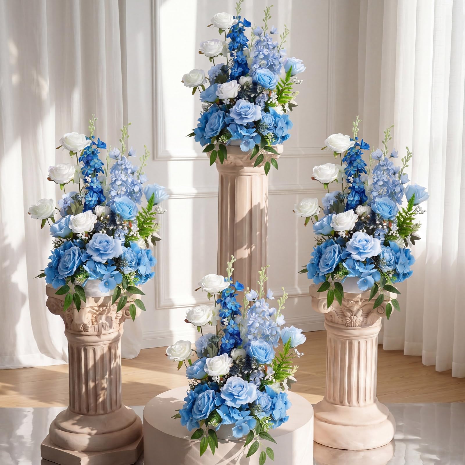 Photo 1 of Giegxin Wedding Aisle Flowers, Blue Roses, 21.65" x 13.78"