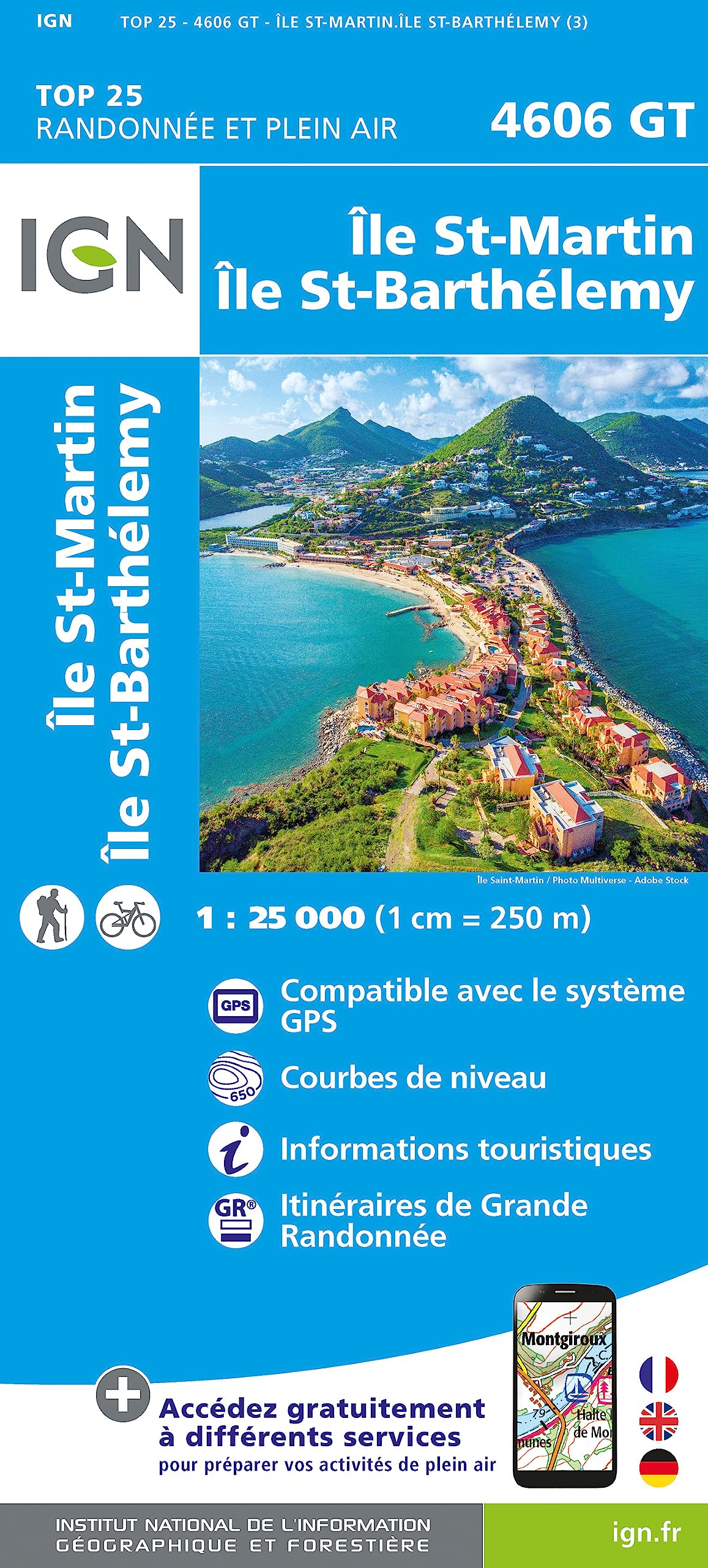 Ile St-Martin / Ile St-Barthélemy (Guadeloupe) (4606GT) (TOP 25)