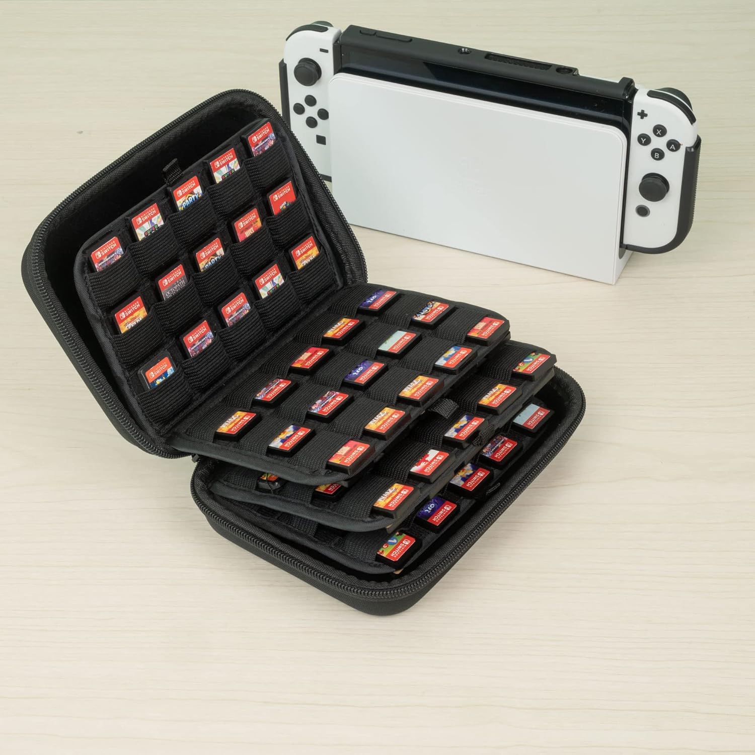 ButterFox 120 Switch Game Case for Nintendo Switch, Switch Game Card Storage Holder or SD Memory Card Case (120 Black) - Image 5