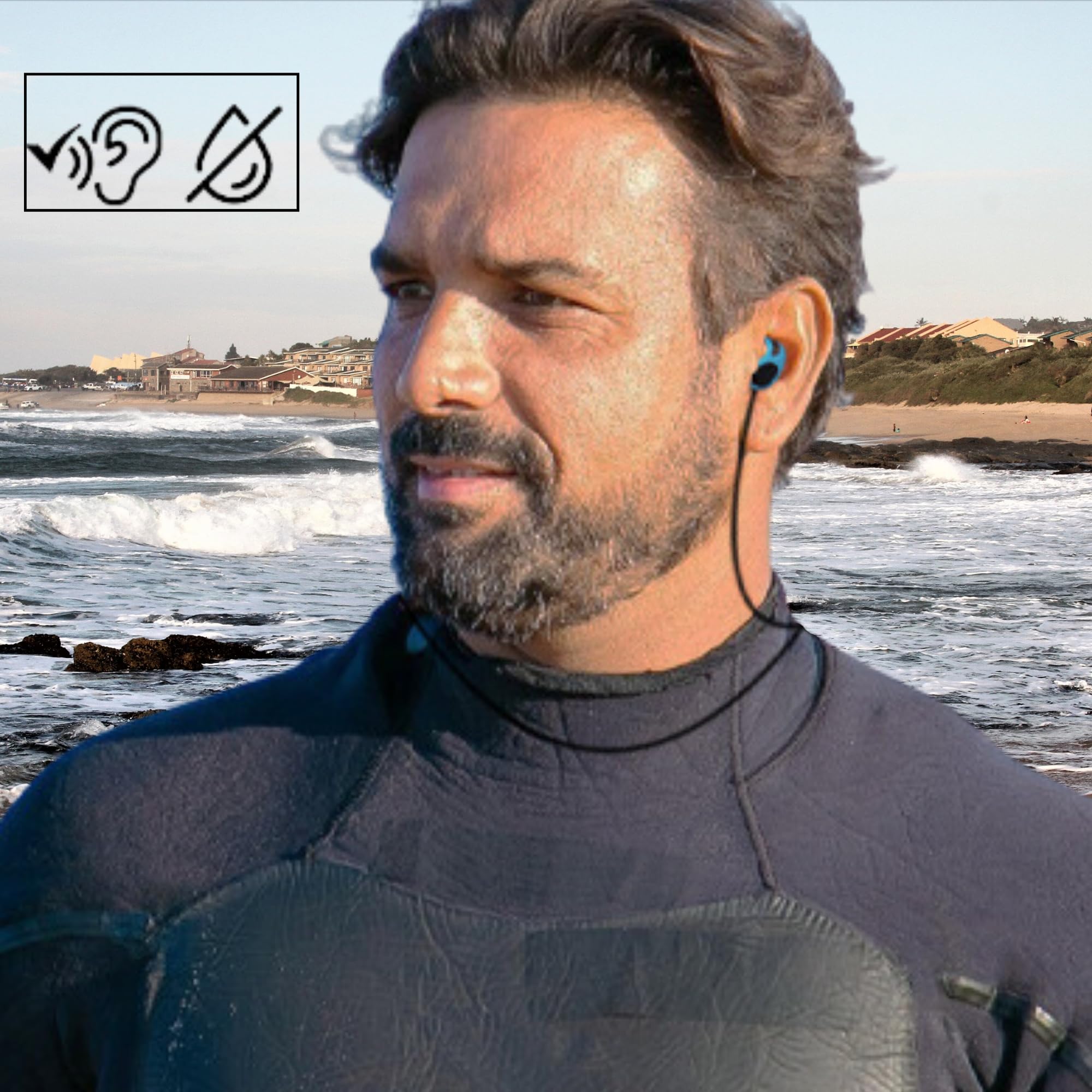 Tapones para Oídos de Natación y Surf - Para Hombres y Adultos - Protección para Piscina - Swimming Earplugs - Surf Ears Plugs