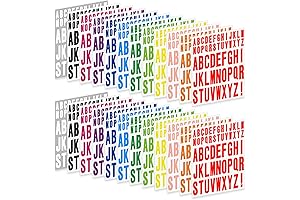 1272Pcs 24 Sheets Alphabet Stickers Letter Stickers