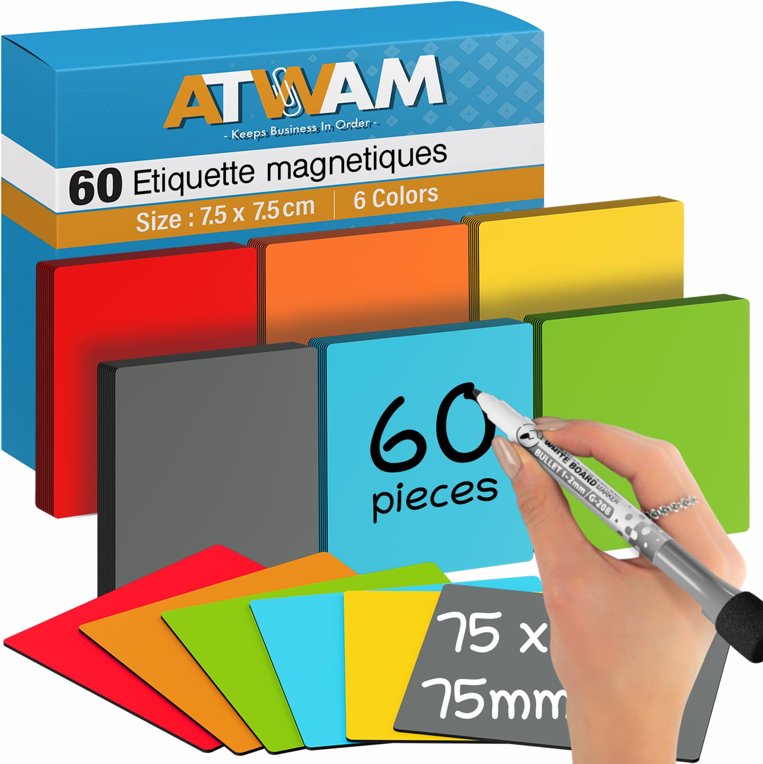 Bande Magnétique Autocollante – 1,5 Mm X 25,4 Mm X 5 M, Type A, Coupe Facile