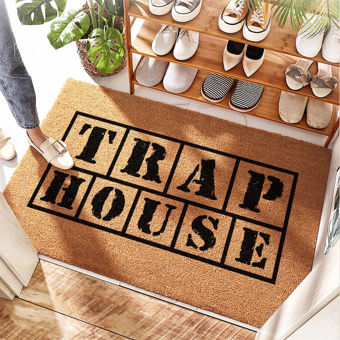 Tapis d'entrée cuisine et salle de bain en mousse à mémoire de forme 50x80 cm