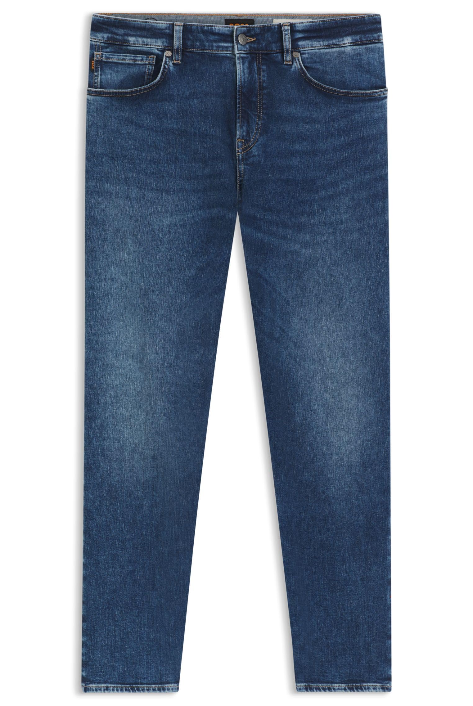 BOSS Herren RE.Maine BO Maine Regular-Fit Jeans aus bequemem Stretch-Denim in Blau