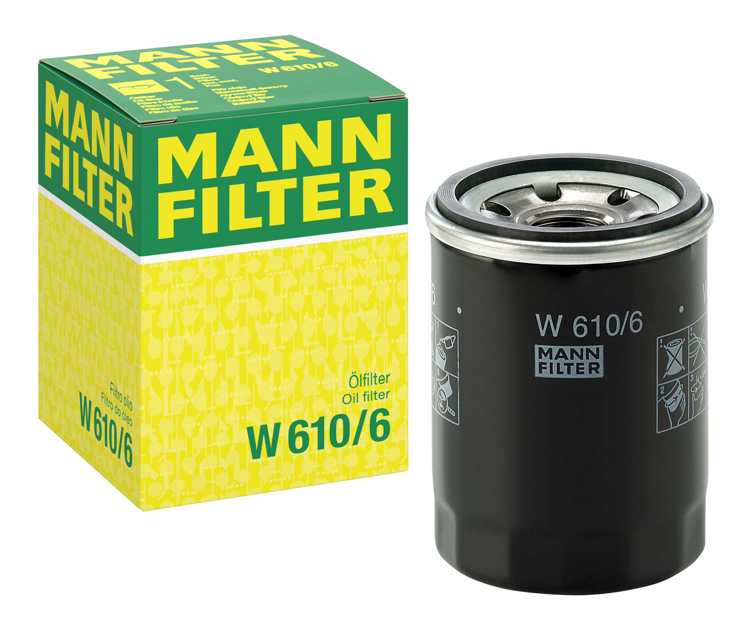 MANN-FILTER W 610/6 Oil Filter - for Cars + Transporters