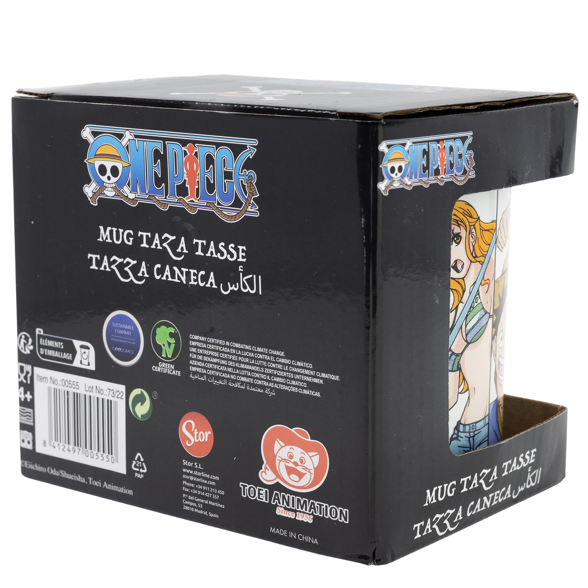 Stor Tazza in Ceramica One Piece 325ml - Design Ufficiale con Licenza - Perfetta per Caffè, Tè e Bevande Calde - per Fan
