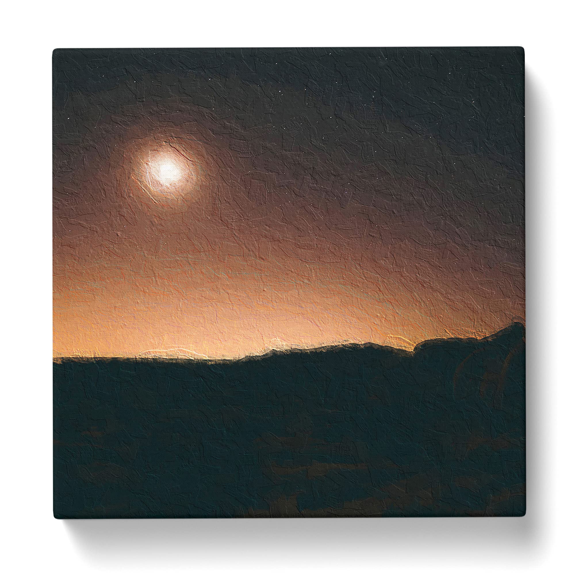 Glow from the Sky Canvas Print, Mixed, 35L x 35W cm - Image 3