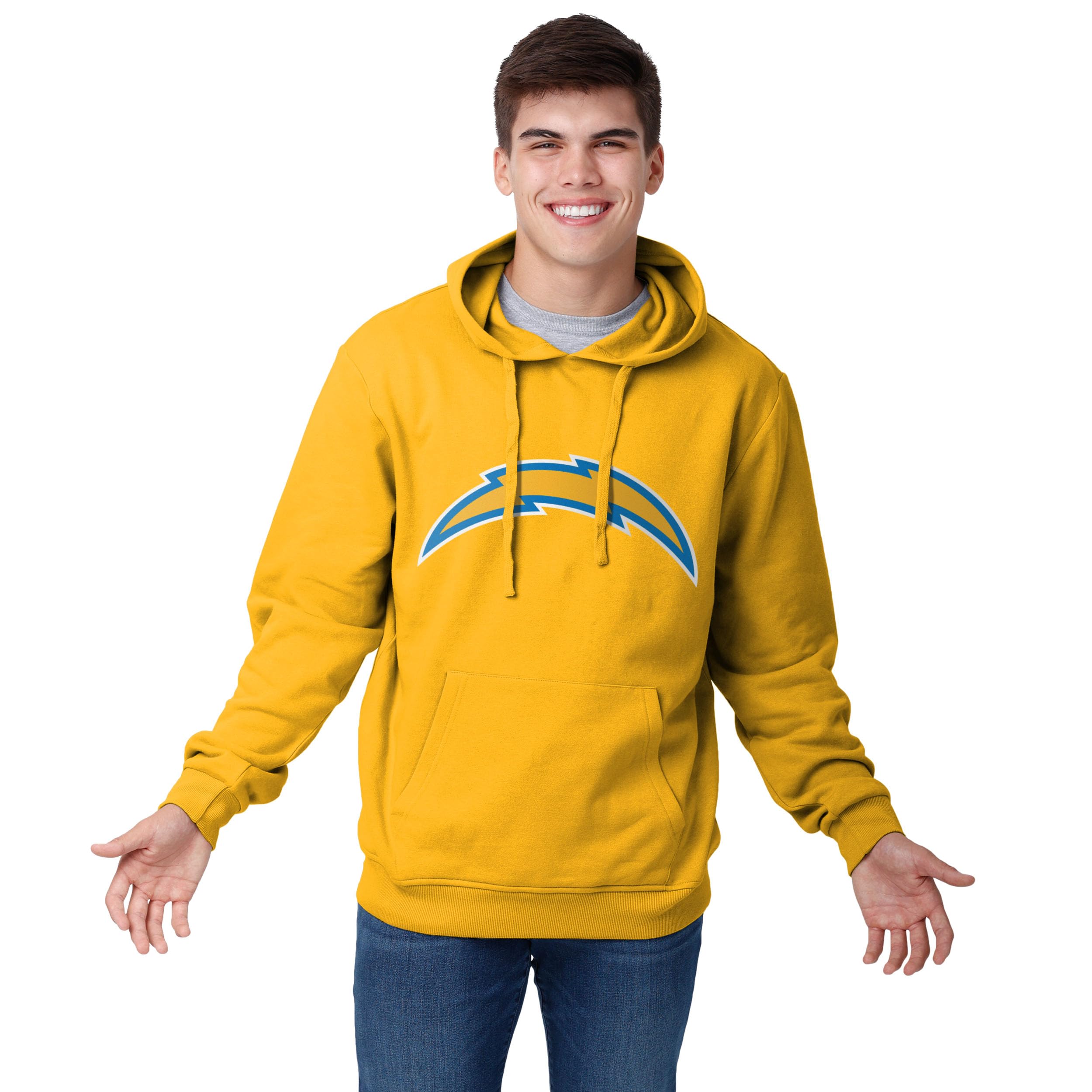 FOCO Men's NFL Team Logo Solid Hoodie