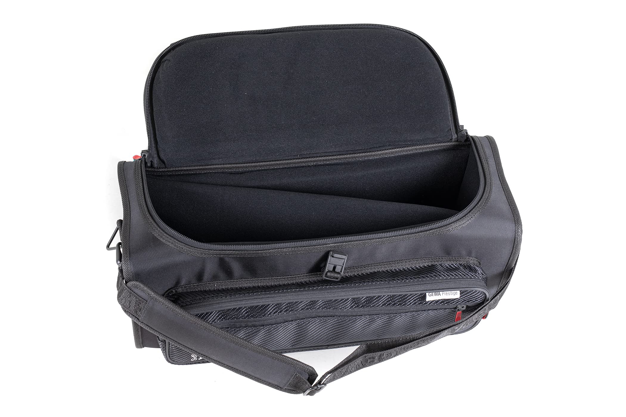 GEWA Prestige SPS Gig Bag/Tasche für 2 Trompeten - Cordura 1680 Denier - 20 mm Polsterung mit Fiberglaseinlage - Zubehörtasche - Rucksack-/Schultergurt - Schwarz