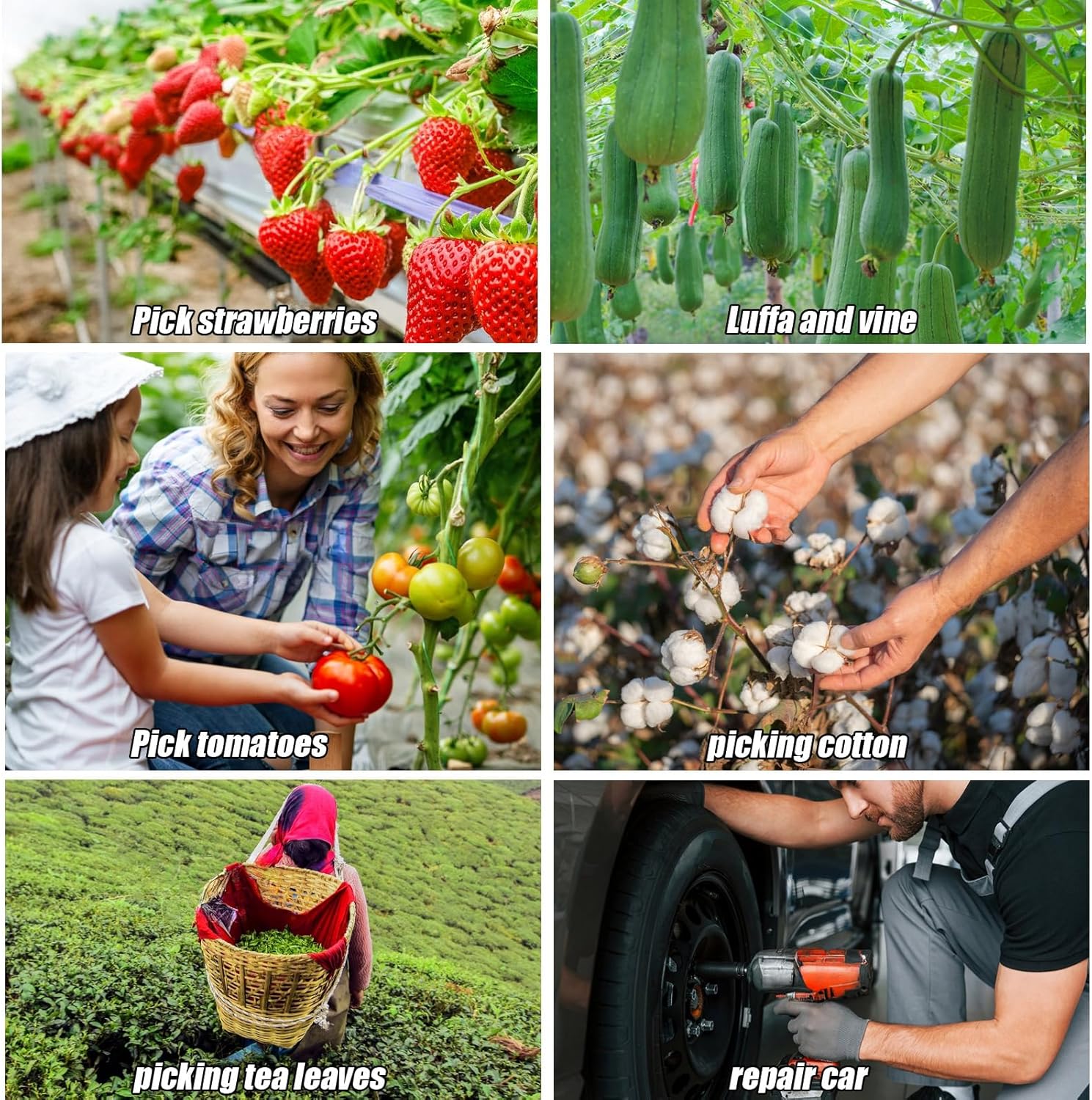 360 Swivel Garden Stool with Wheels, Adjustable Height Rolling Garden Seat Cart, Heavy Duty Stool with Storage Basket & Flat-Free Tires for Gardening, Weeding, Elderly Blue