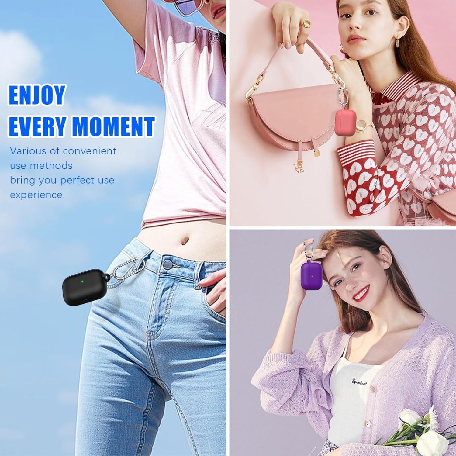 المتكامل - حافظة ايربودز برو 3 ، غطاء حماية من السيليكون الناع... - view 6