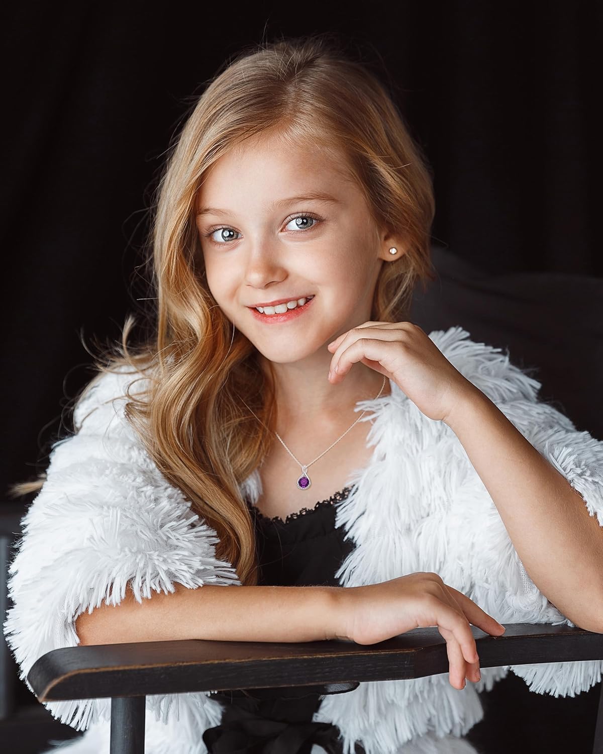 Genuine Birthstone Infinity Necklace for Women, Birthday Gifts for Her, Minimalism Style Jewelry for Everyday Wear - Image 5