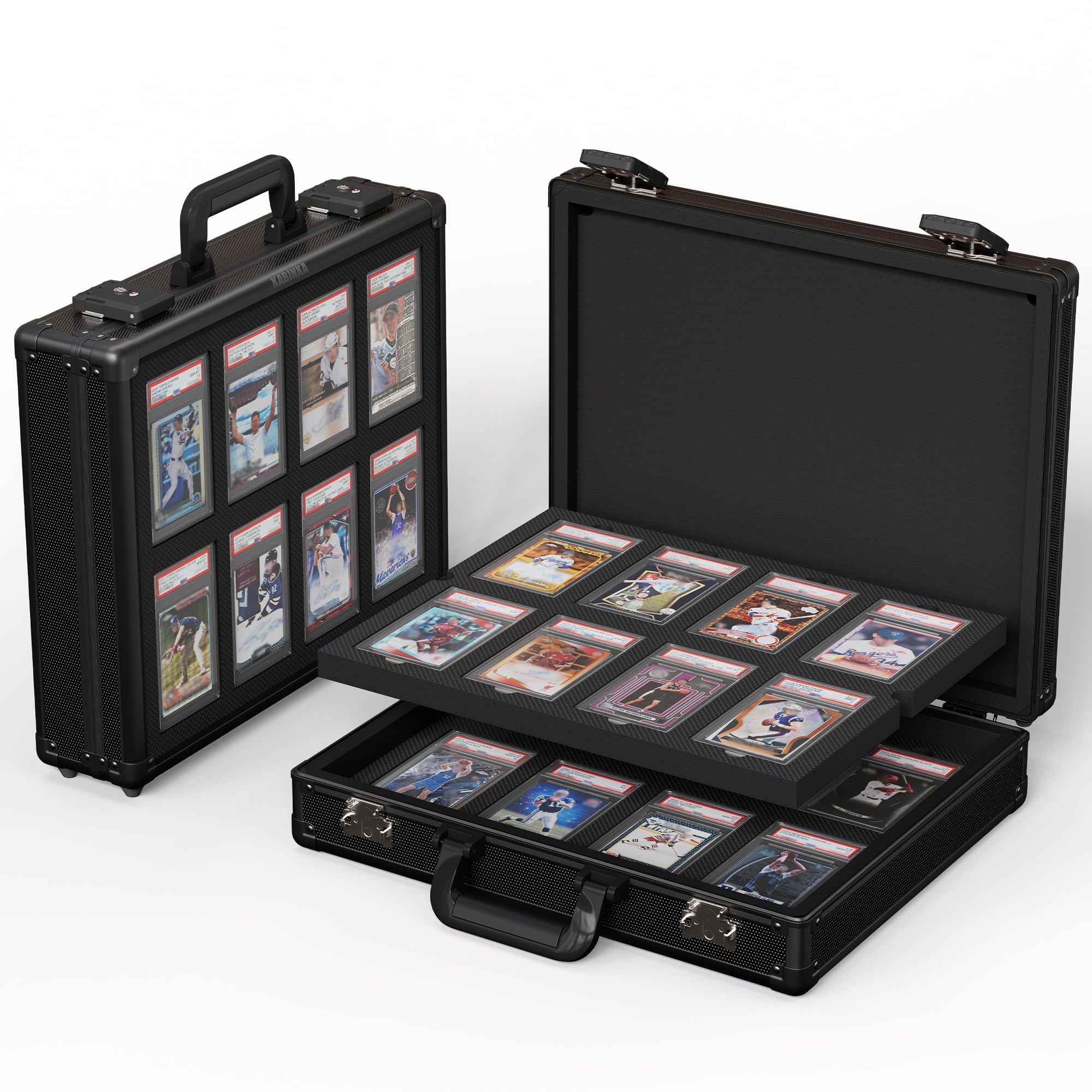 Kabinka custodia per carte graduate con finestra acrilica per display PSA e
