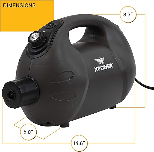 Miniatura 6 de XPOWER F-16 ULV Fogger, soplador de niebla y pulverizador para limpieza, desinfección, control de plagas, eliminación de olores y eliminación de