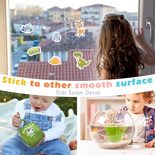 Miniatura 3 de Libro de calcomanías reutilizables  4 juegos de almohadillas adhesivas  animales, dinosaurios, espacio, vehículos, calcomanías extraíbles para