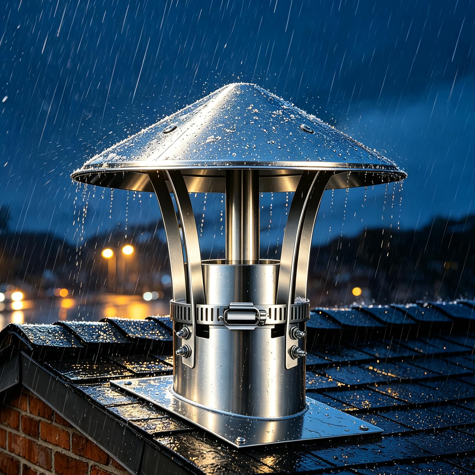 Chapeau De CheminéE Pare Pluie INOX Chapeau De CheminéE
