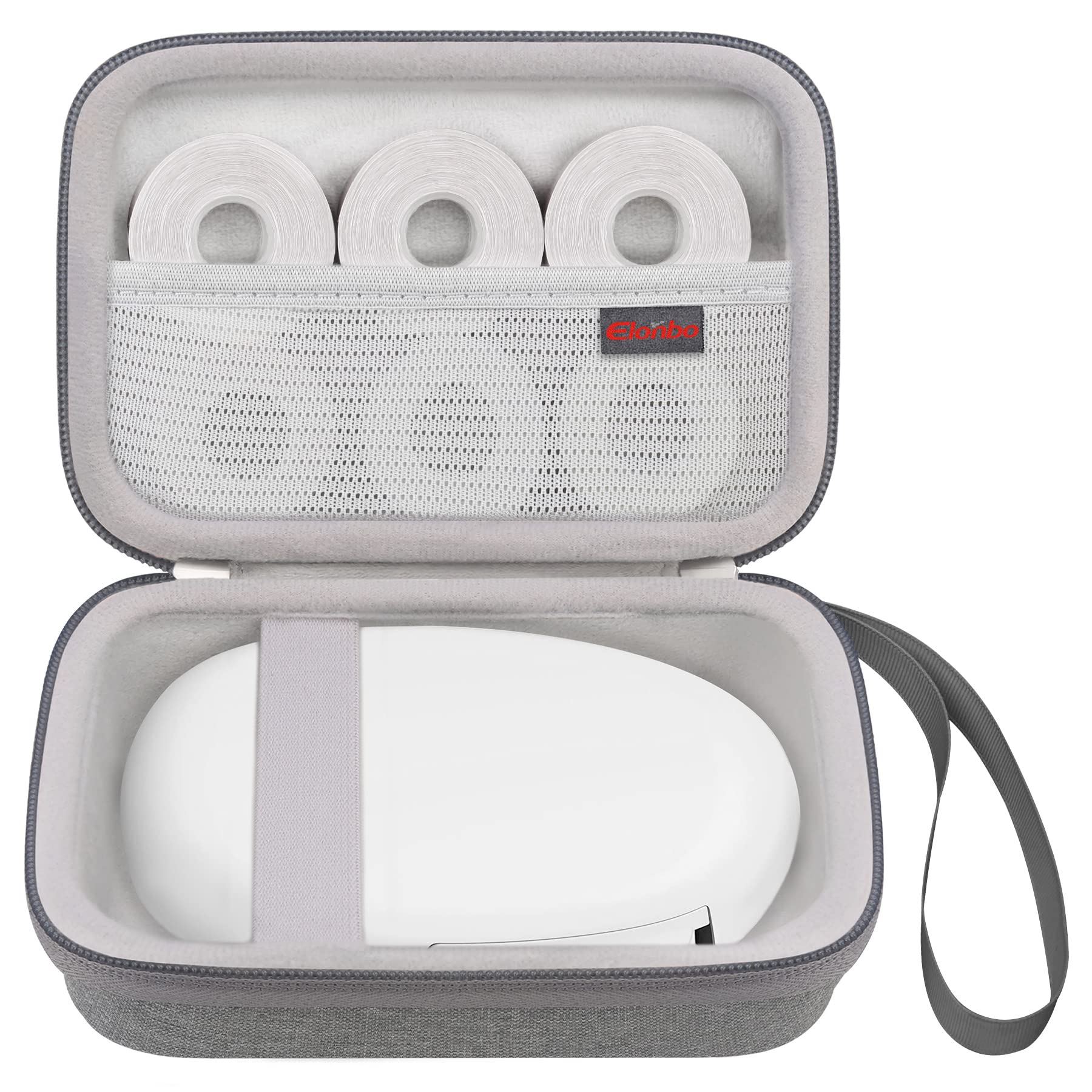 Elonbo Carrying Case for SUPVAN E10 Bluetooth Label Maker Machine, Portable Mini Thermal Label Printer Storage Holder, Wireless Small Handheld Sticker