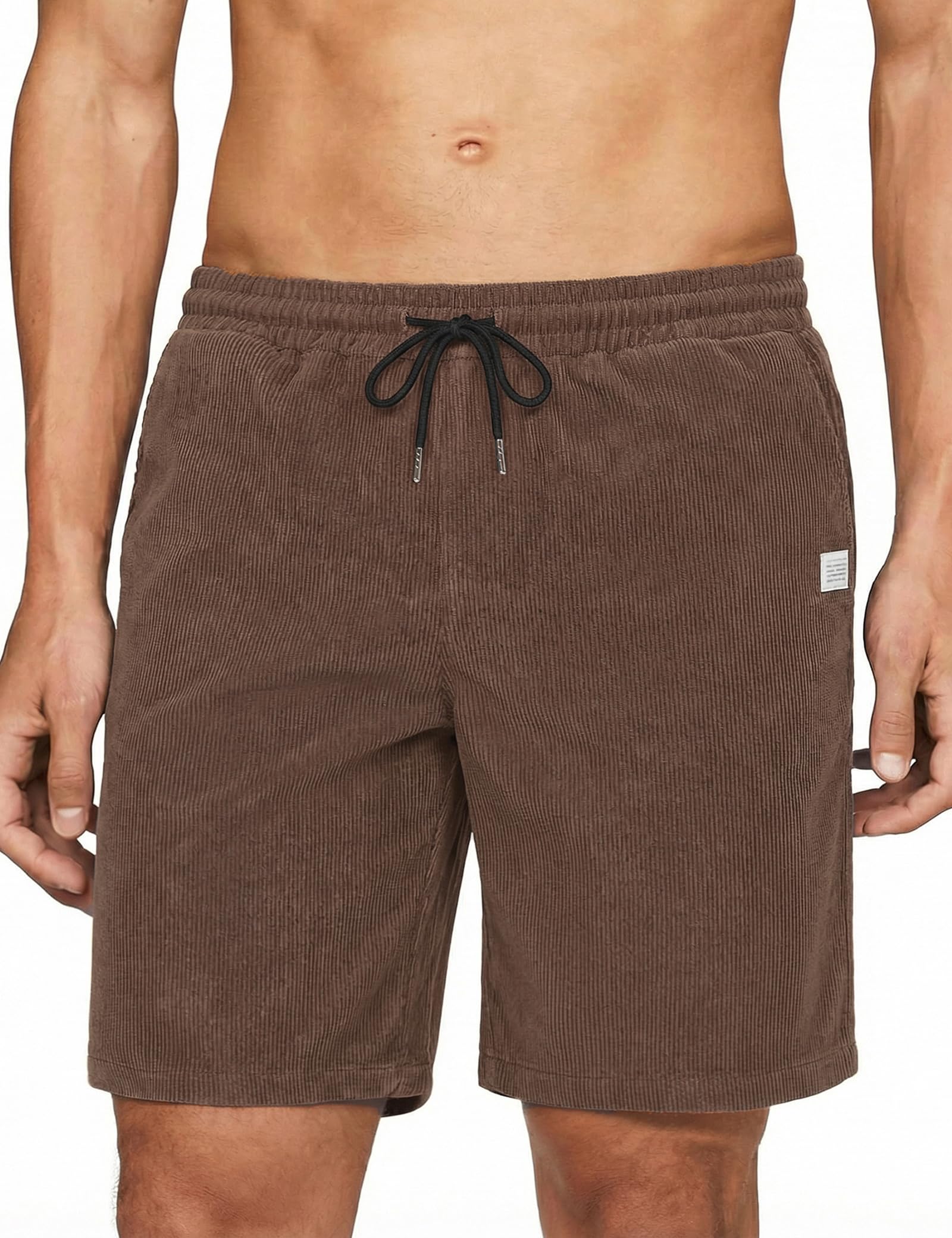 iClosam Hosen Herren Cord,Sommer Bermuda Shorts Herren Casual gGummibund,Weit Geschnitten Men's Cord Shorts Täglichen Gebrauch Den,S-3XL