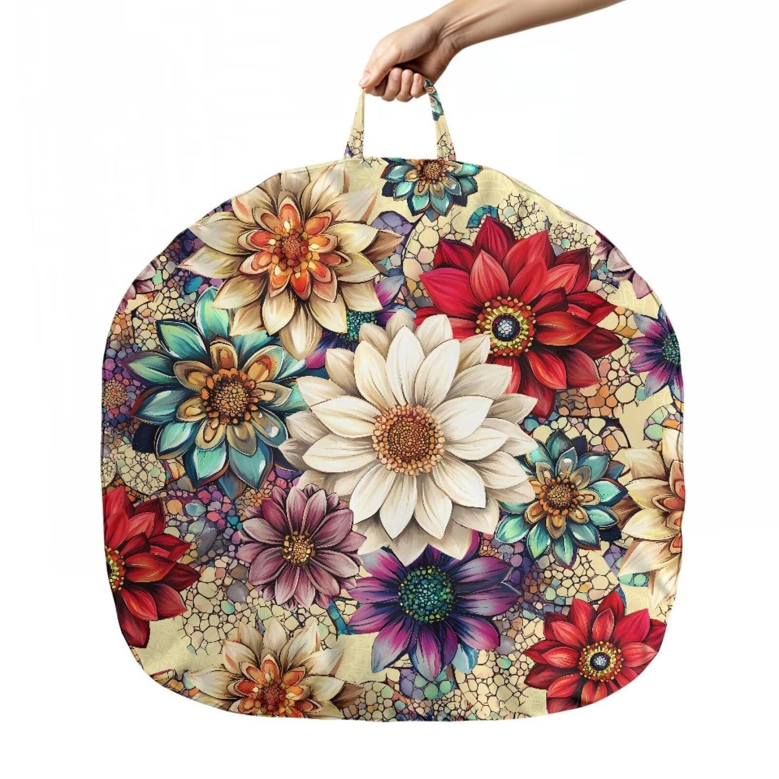 Sellikakes Bohemian Newborn Lounger Cover Removable Cover Soft Comfortable Baby Lounger Slipcovers for Infant Lounger Pillow