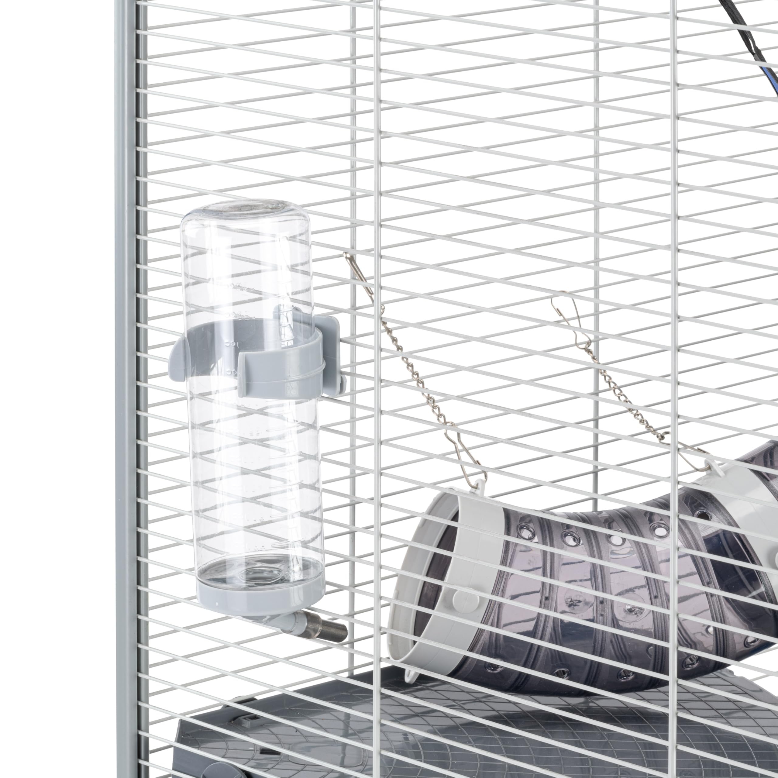 Ferplast Gabbia Roditori FURET XL per Furetti, Cincillà, in Metallo, Accessori Inclusi: Mangiatoia, Beverino, Toilette ad Angolo, Amaca, Ripiani, Scaletta, Set Tubi. 80x75xh86,5cm