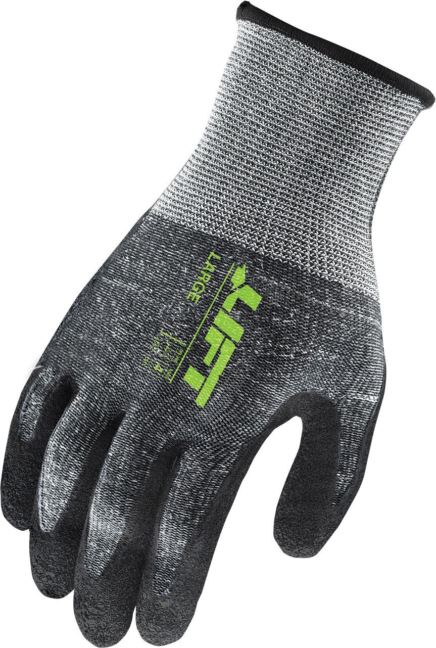 LIFT Safety GFL-12K1L Fiberwire Gloves, X-Large, Gray