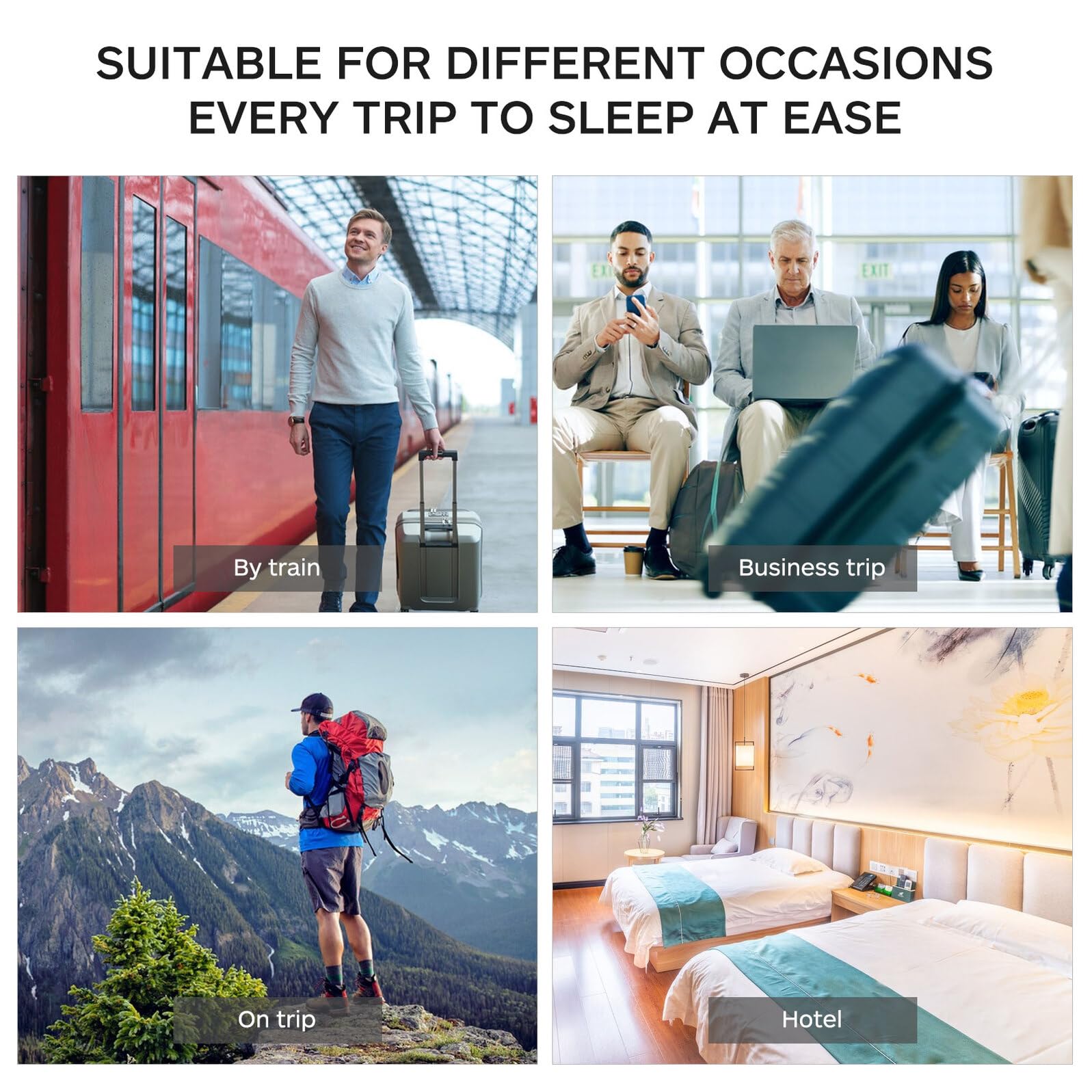 Gatuida Rucksack Schlafsack Reiseliner aus Polyester für Hotel und Reise