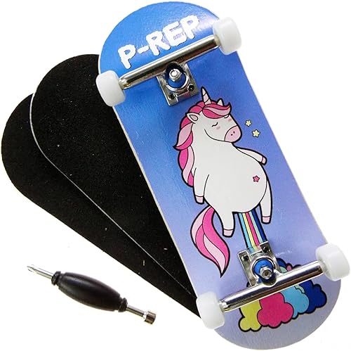 P-REP V2 Complete - Diapasón completo de madera de rendimiento sólido, gráfico de la serie 4 (1.339 in x 3.819 in, huele el arcoíris)