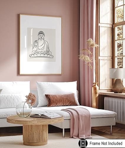 Miniatura 485 de Poster Master Póster de peonías – Estampado de flores retro – Ilustración floral – Ilustración en blanco y negro – Diseño de línea y abstracto –