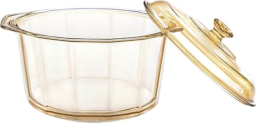 Miniatura 2 de Visions Pyroceram Diamond - Cazuela con tapa de cristal 5 L color marrón