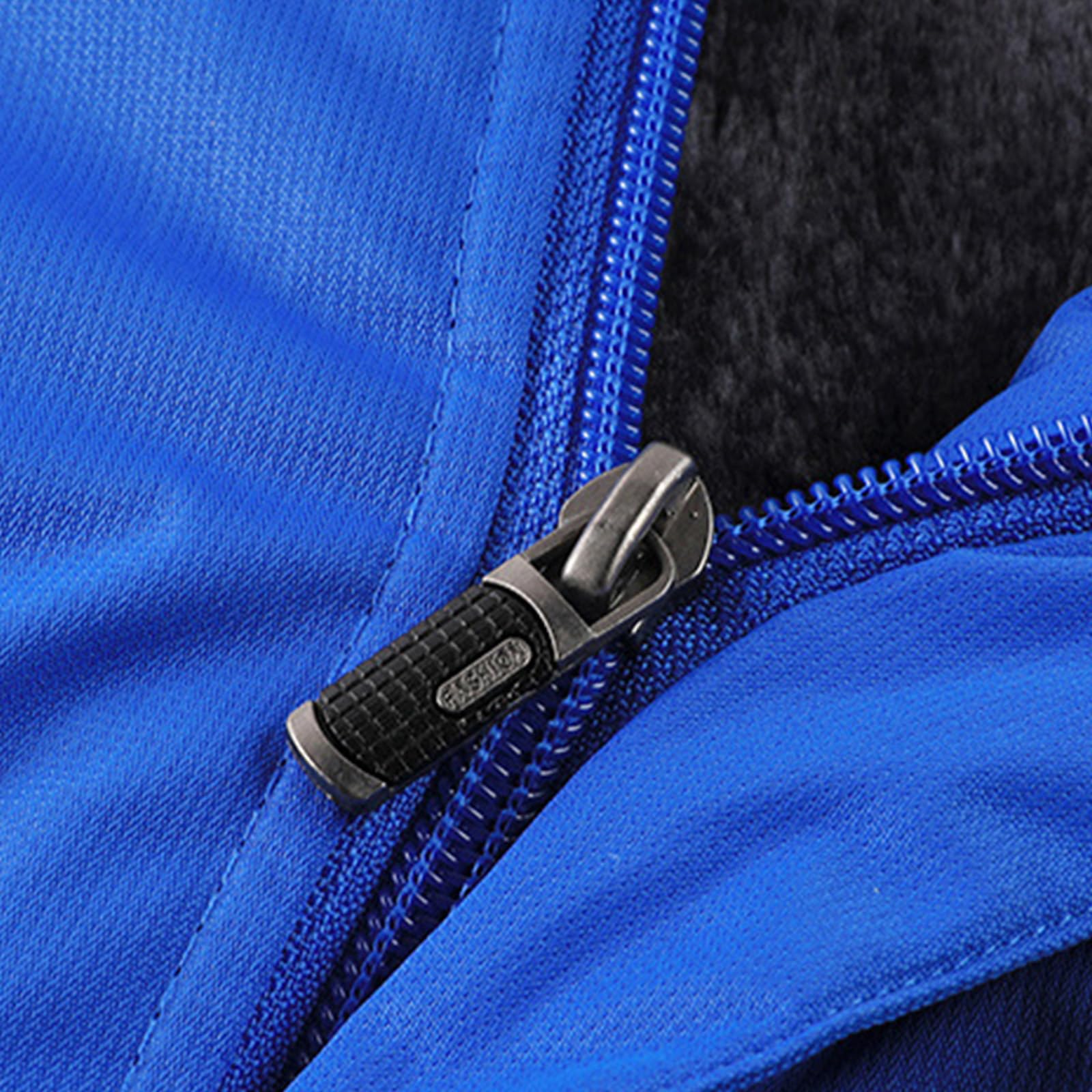 SOOUICKER Warme Winterjacke Herren Gefüttert Softshelljacke Wasserdicht Winter Skijacke Warm Outdoor Jacken Fleece Fleecejacke mit Kapuze Winddicht Softshell Funktionsjacke
