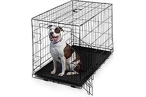 Premium 30" Foldable Dog Crate with Leak-Proof Pan