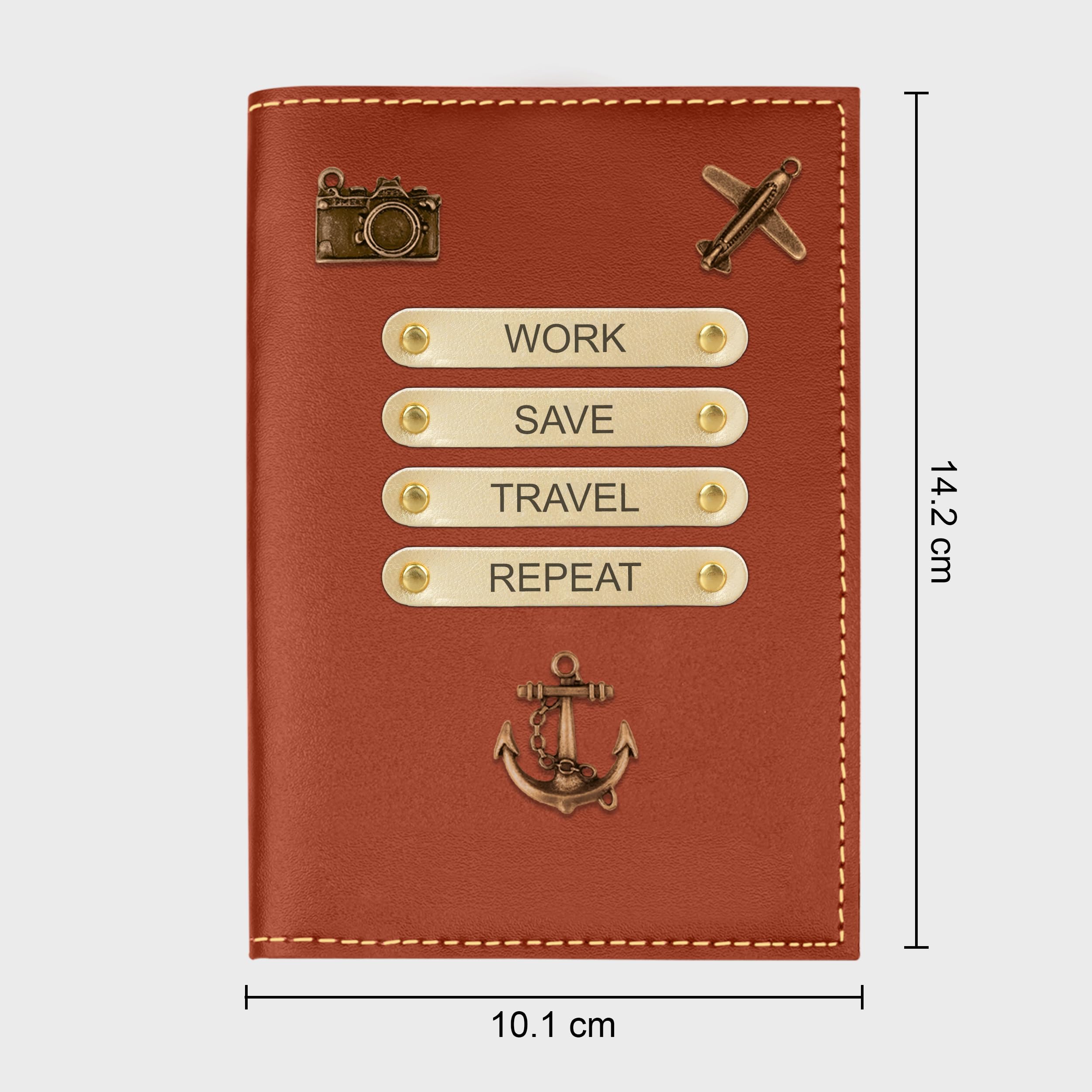 The Wallet Store Leather Passport Cover - Tan