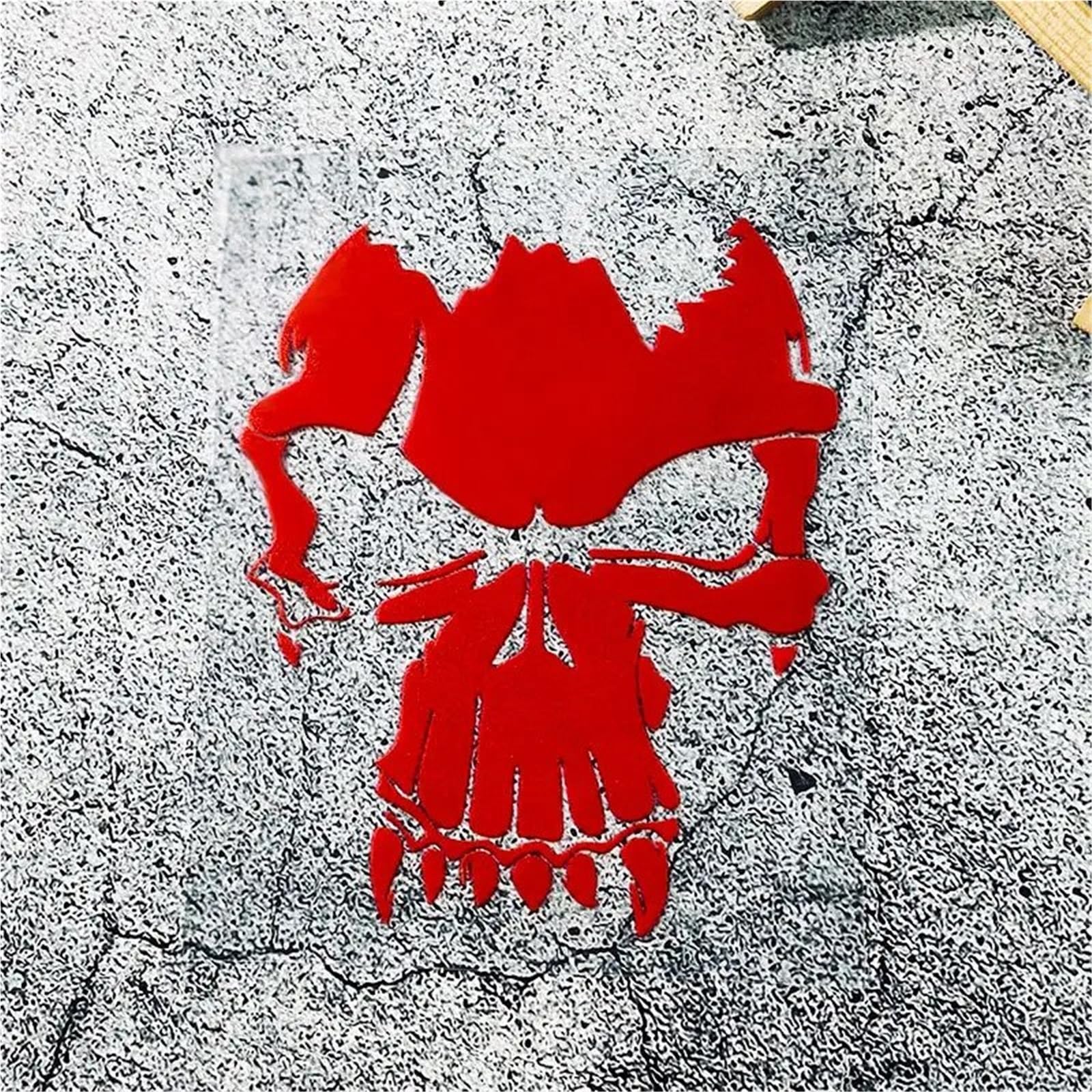 HAfgDJ Motorcycle Stickers, Helmet Stickers Waterproof Motorcycle and Scooter Skull Sticker