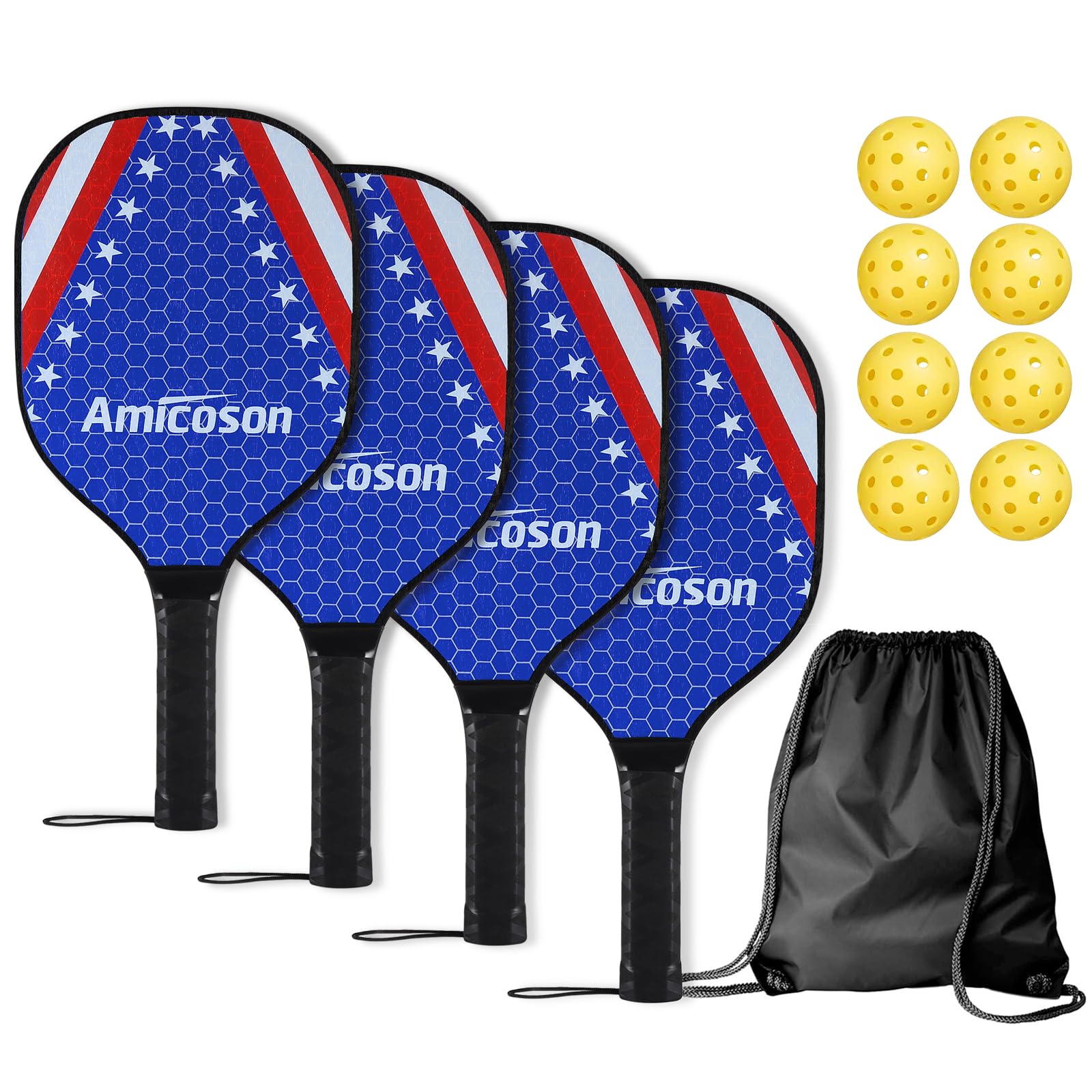 【お値下げしました】Gammaピックルボール　paddle！ブルー 即納】 GAMMA ピックルボールパドル FUSION POWER (ブルー