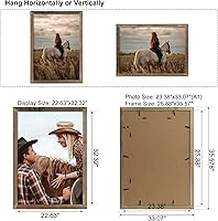 Vista 3 de Axeman Juego de 1 portarretratos rústico A1