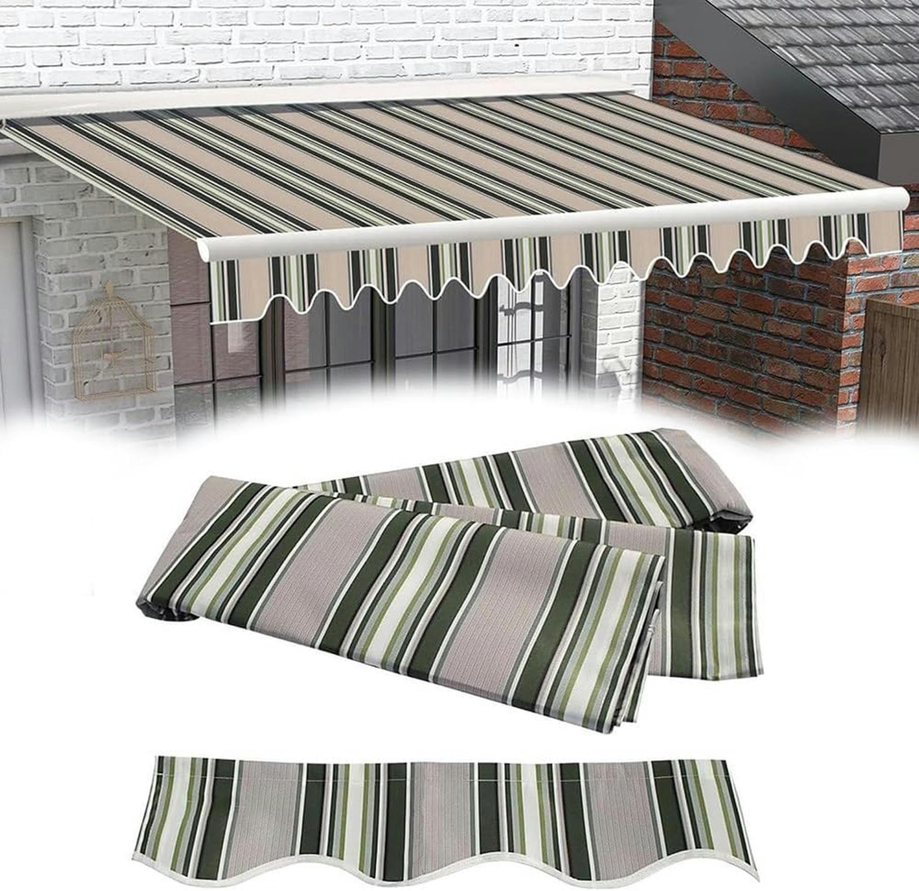 Lona toldo de patio de repuesto para crear sombra fresca en terrazas y jardines