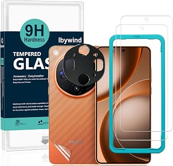 Ibywind for OPPO Find X9 Ultra 5G Screen Protector,2 Pack,9H Hardness Tempered Glass and Camera Lens Protector,with Alignment Frame,Full Coverage,Bubble Free,Fingerprint Unlock,Scratch Resistant