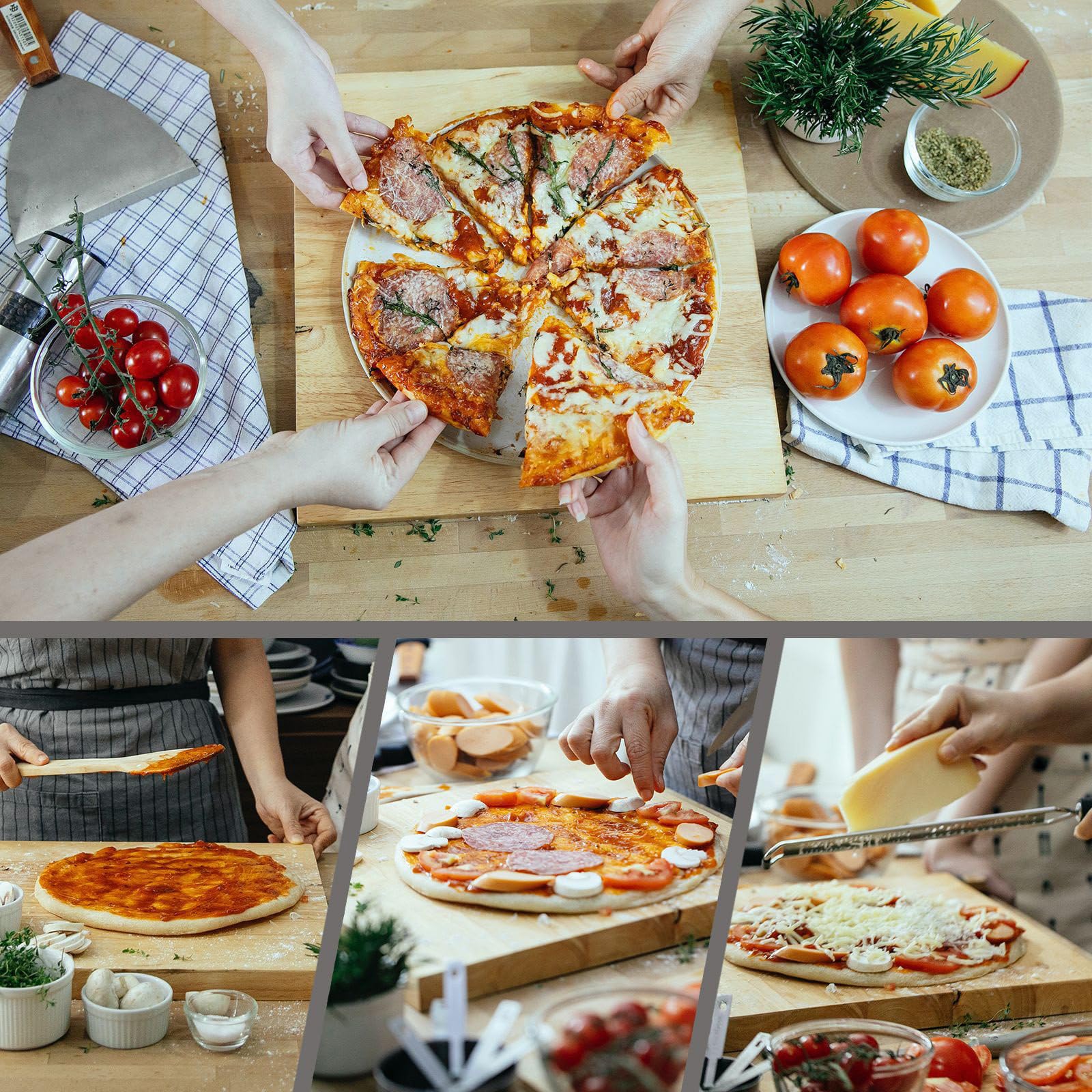 Forno per Pizza Elettrico/Gas, Macchina per Pizza da Banco in Acciaio Inox a Doppio Strato, Forno per Pizza Commerciale/Domestico per Esterni,Gas