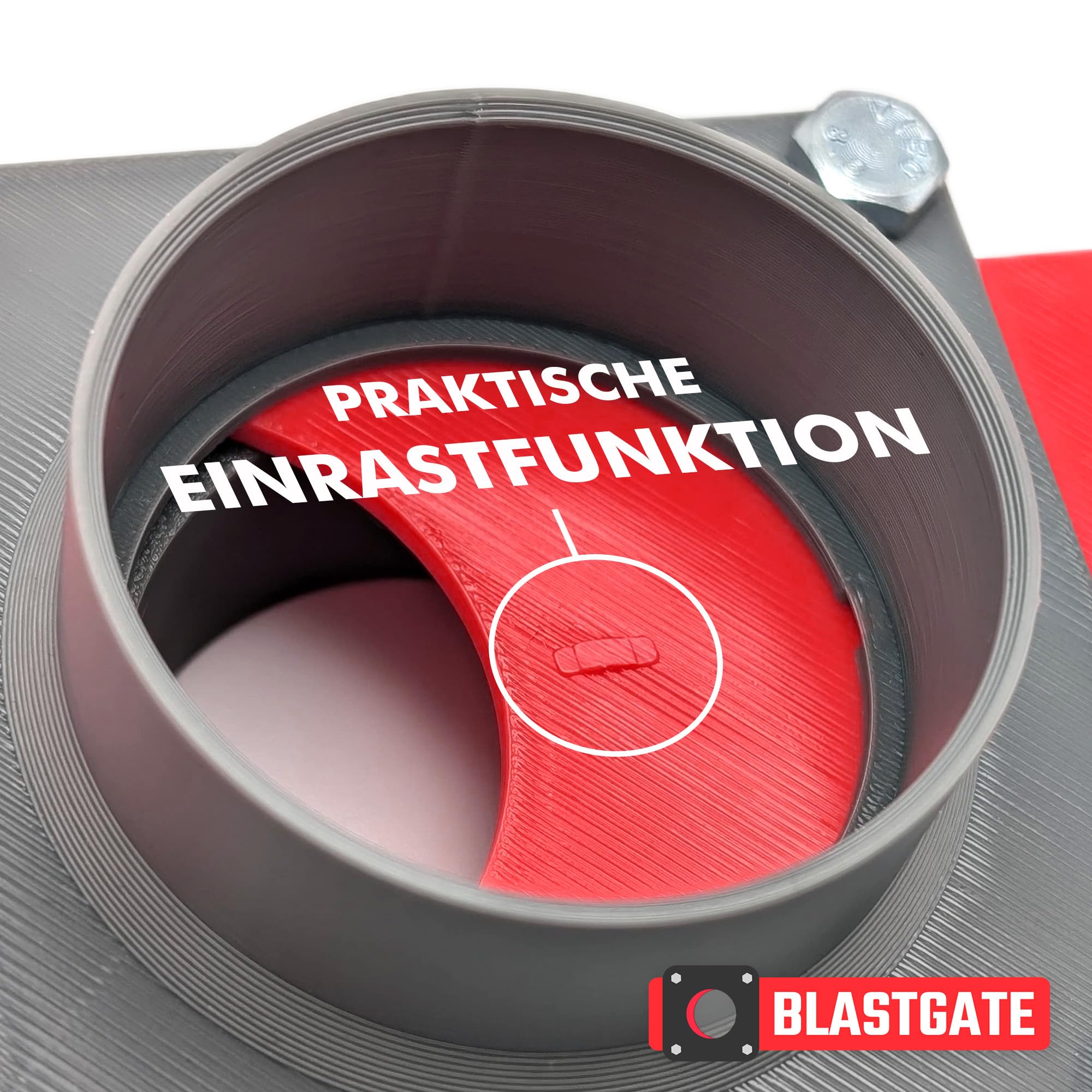 3er Set Blastgate DN 50 Mm Mit Muffe - Luft-Absperrschieber Für Werkstattabsaugung