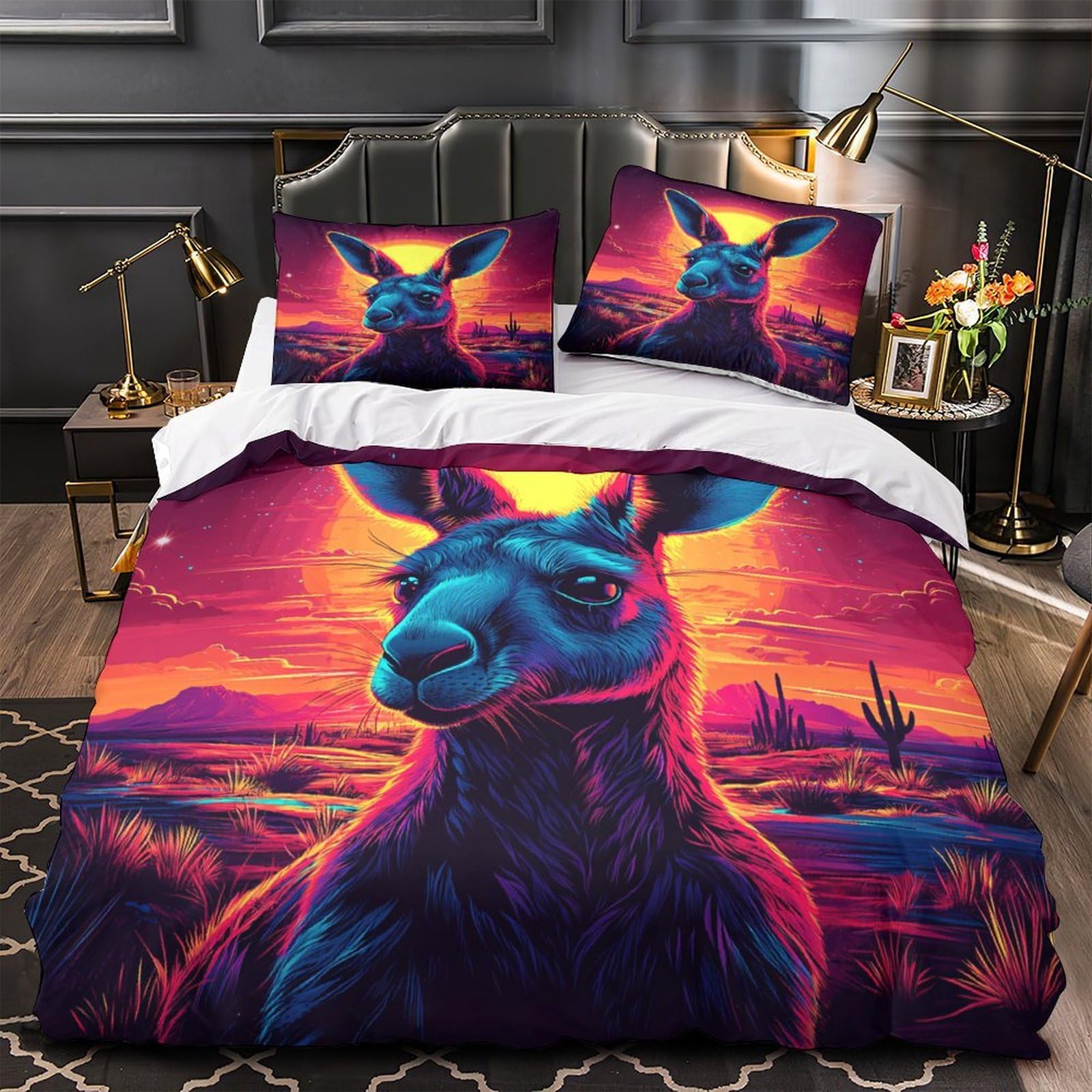 Housse de couette avion de chasse anti-acarien lit double 200x200 super douce