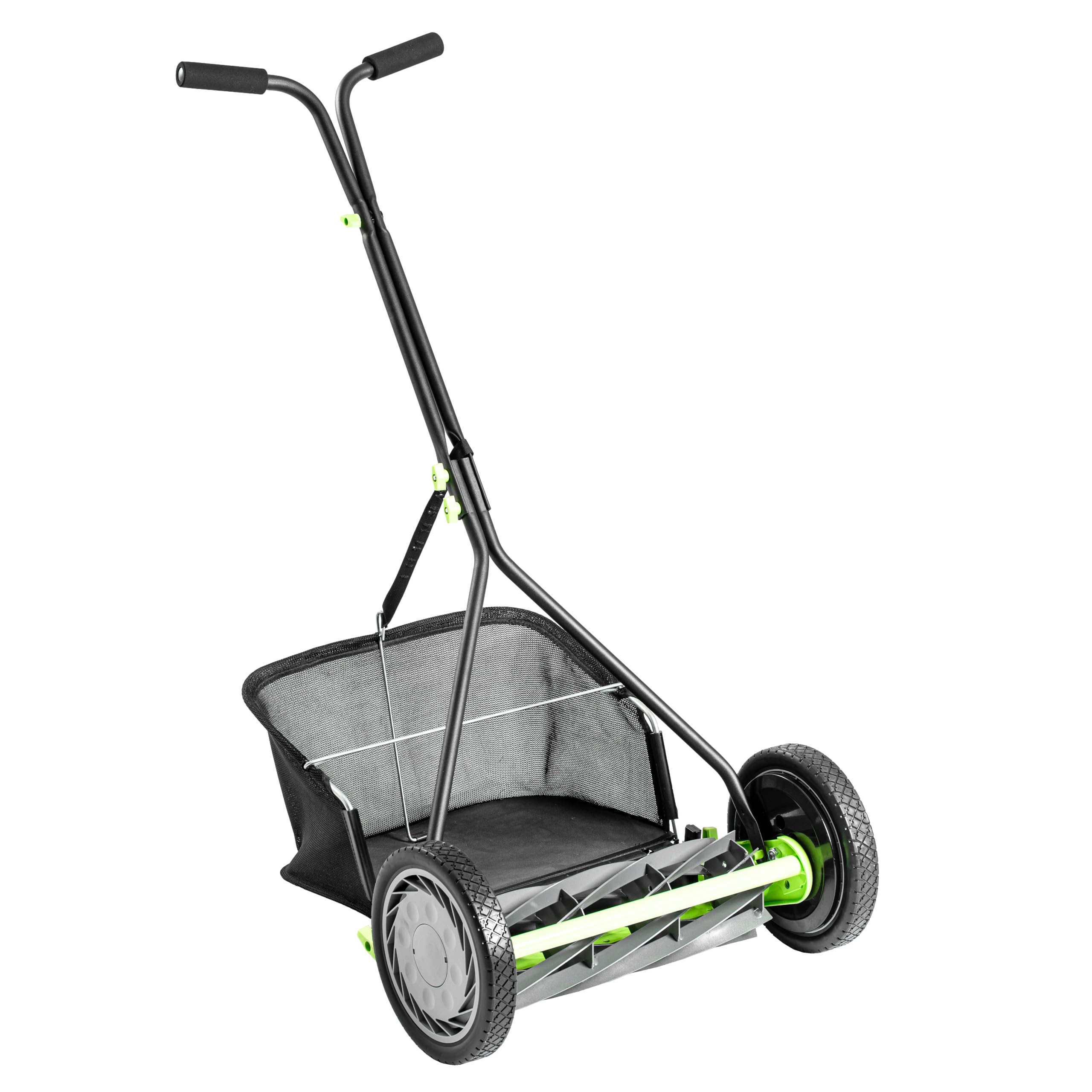 Earthwise Spindelmäher 916-16EWG - 16" mit Fangkorb mit 9 Messern, Schwarz