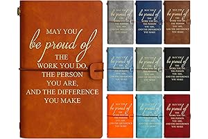 Fumete Gifts of Appreciation for Employees Team Members, Inspirational Gratitude Leather Journal...