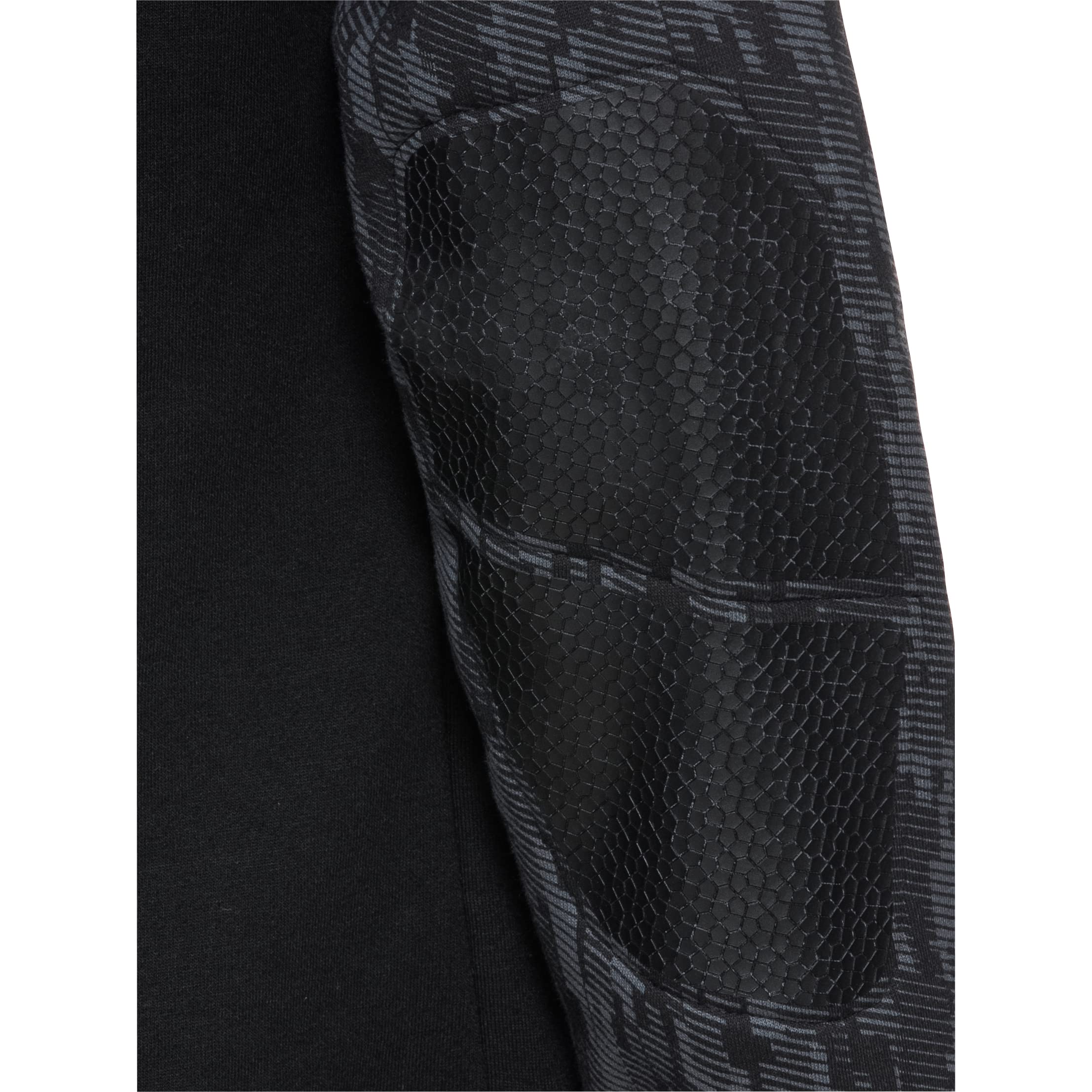 FLM Drift Sport Hoodie mit Protektoren - Schutzklasse A - Luftdurchlässig - Cordura Verstärkung - Schwarz